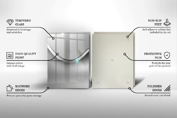 Sklo za varnú dosku Kovová abstrakcia
