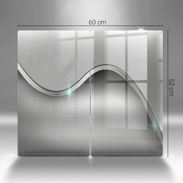 Sklo za varnú dosku Kovová abstrakcia