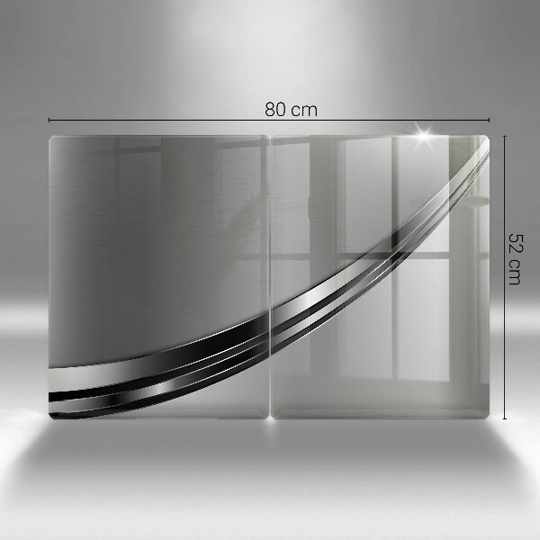 Sklo za varnú dosku Kovová abstrakcia