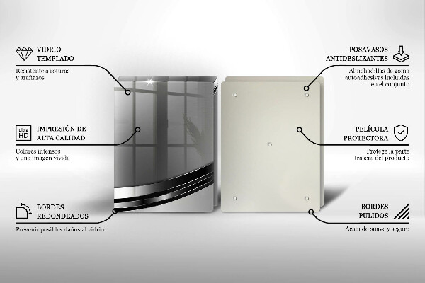 Sklo za varnú dosku Kovová abstrakcia