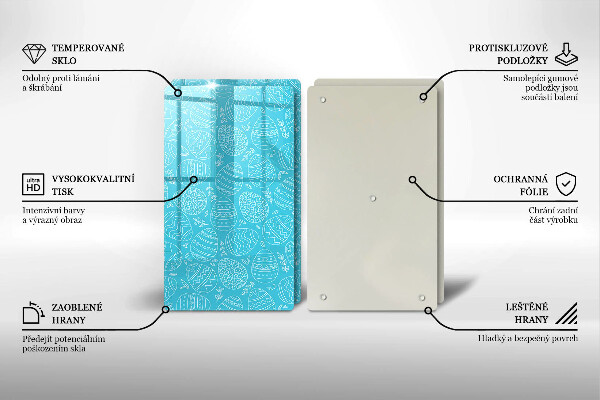 Sklo za varnú dosku Veľkonočný motív