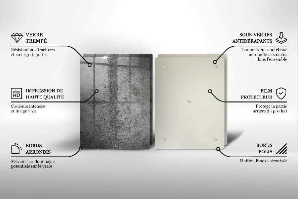 Sklo za varnú dosku Textúra betónového kameňa
