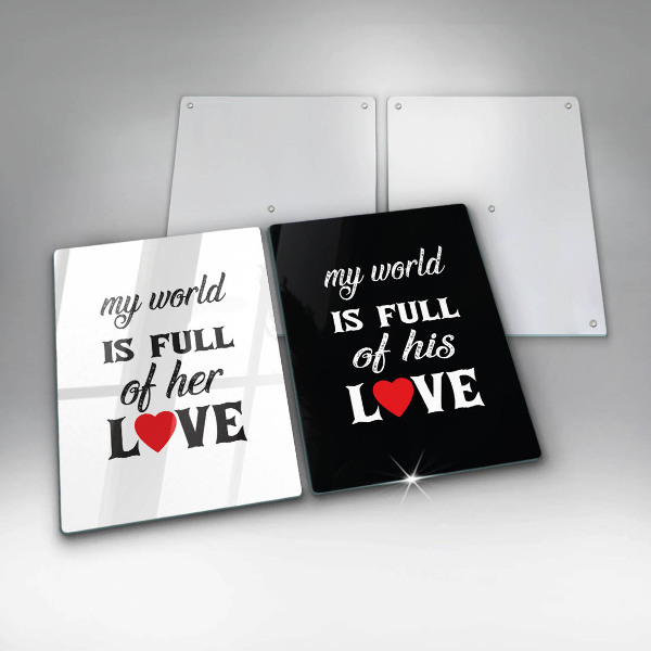 Sklo za varnú dosku Nápis veta