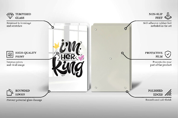 Sklo za varnú dosku Nápis veta