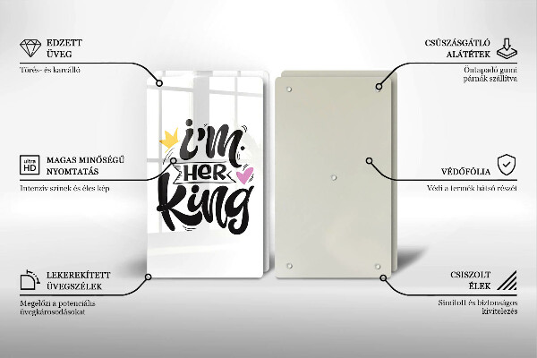 Sklo za varnú dosku Nápis veta