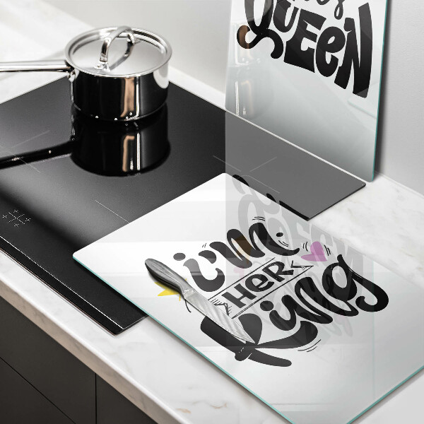 Sklo za varnú dosku Nápis veta