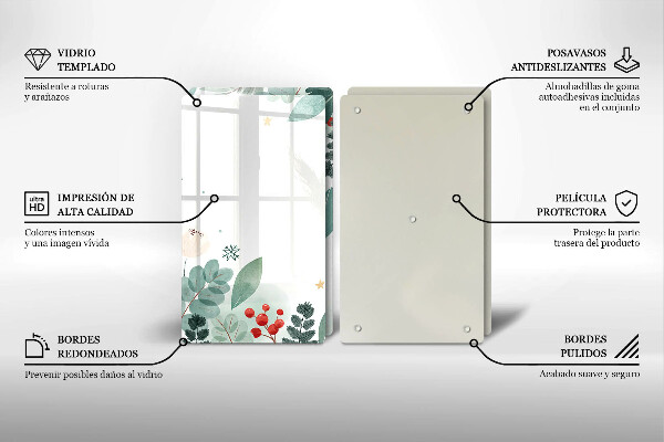 Sklo za varnú dosku Akvarelové listy