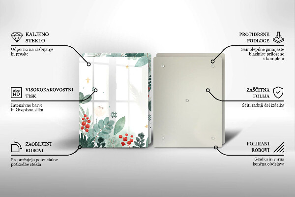 Sklo za varnú dosku Akvarelové listy