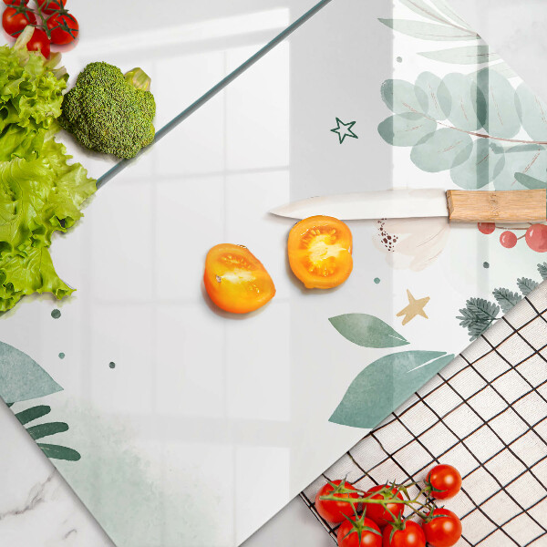 Sklo za varnú dosku Akvarelové listy