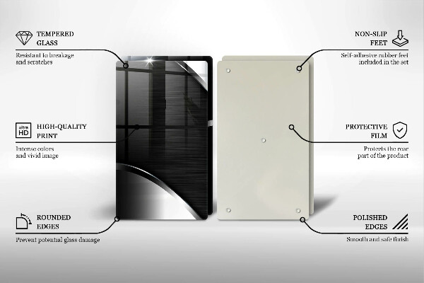 Sklo za varnú dosku Kovová abstrakcia