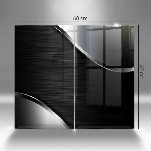 Sklo za varnú dosku Kovová abstrakcia