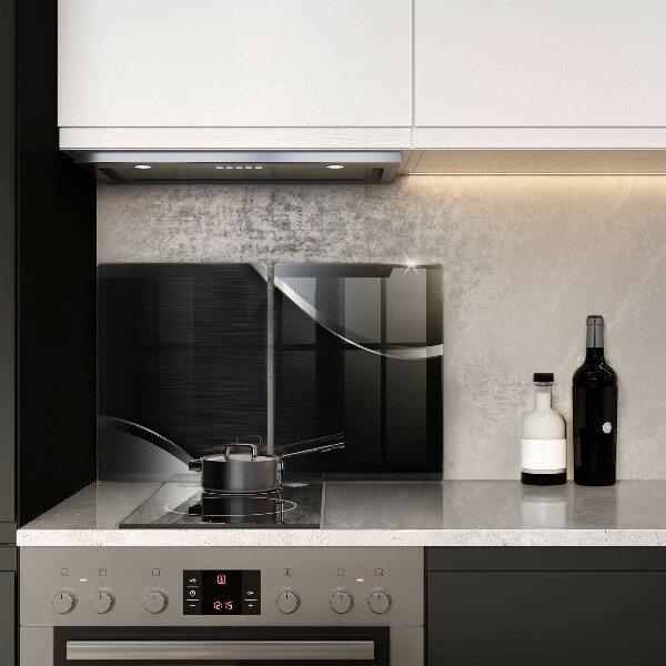 Sklo za varnú dosku Kovová abstrakcia