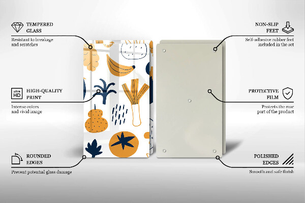 Sklo za varnú dosku Jedlo ilustrácie