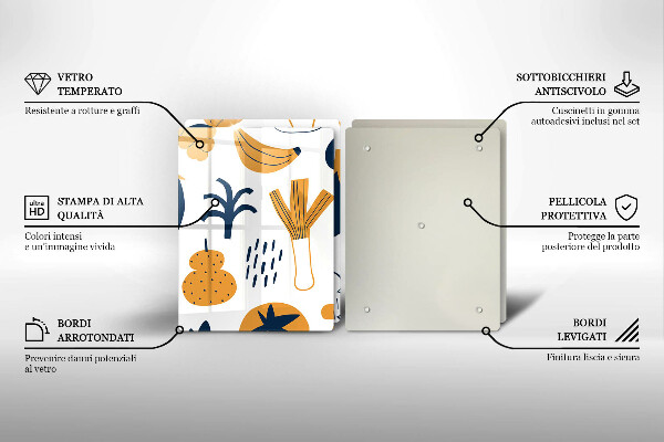 Sklo za varnú dosku Jedlo ilustrácie