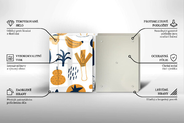 Sklo za varnú dosku Jedlo ilustrácie