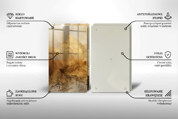 Sklo za varnú dosku Bohatá textúra