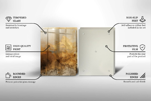 Sklo za varnú dosku Bohatá textúra