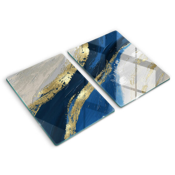 Sklo za varnú dosku Textúra so zlatom