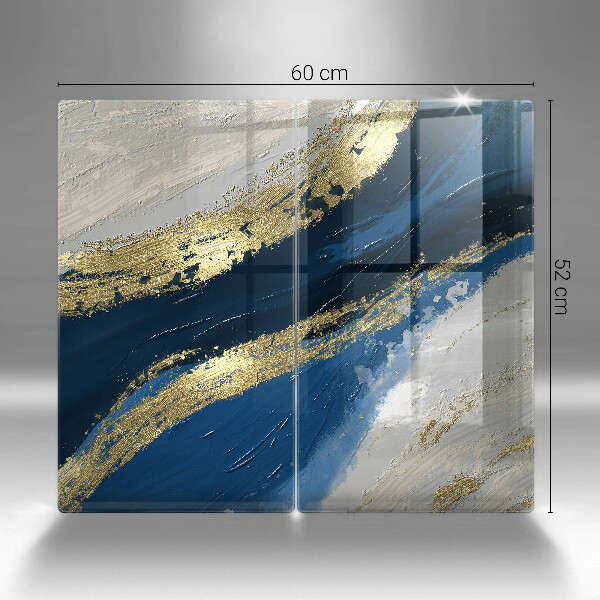 Sklo za varnú dosku Textúra so zlatom