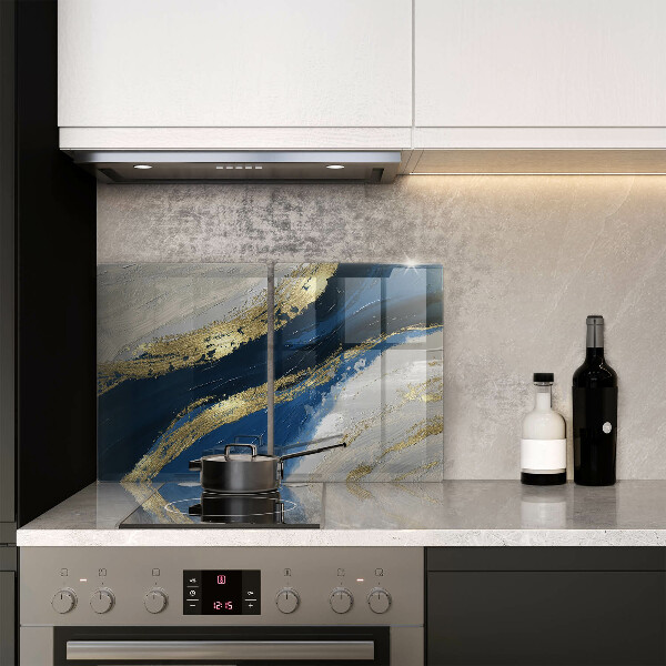 Sklo za varnú dosku Textúra so zlatom