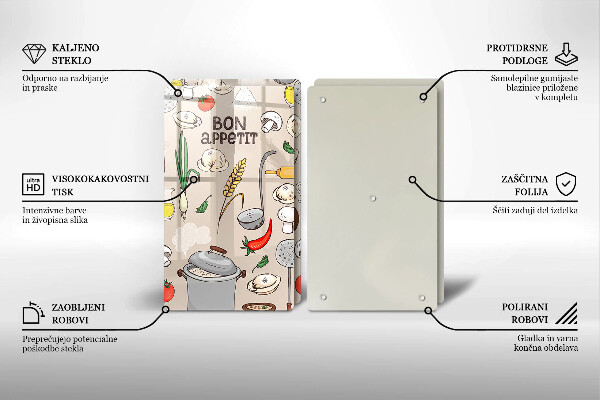 Sklo za varnú dosku Kuchyňa ilustrácie