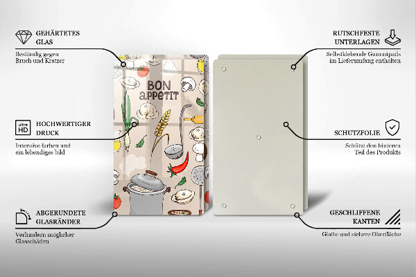 Sklo za varnú dosku Kuchyňa ilustrácie