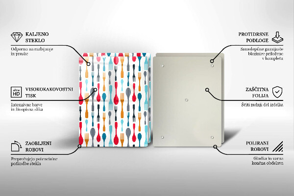 Sklo za varnú dosku Ilustrácia lyžice