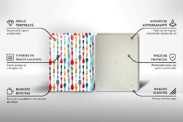 Sklo za varnú dosku Ilustrácia lyžice