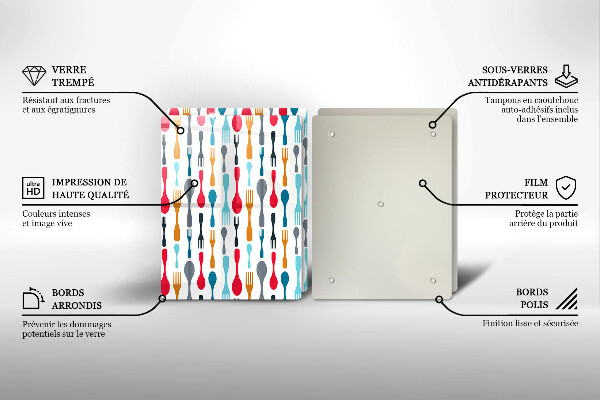 Sklo za varnú dosku Ilustrácia lyžice