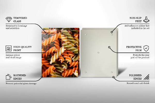 Sklo za varnú dosku Cestoviny Fusilli