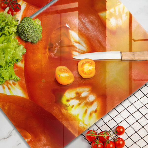 Sklo za varnú dosku Plátok červenej paradajky