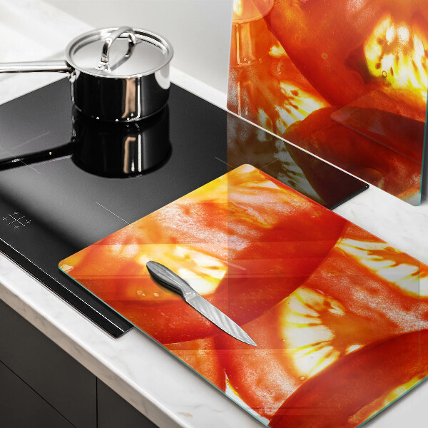 Sklo za varnú dosku Plátok červenej paradajky