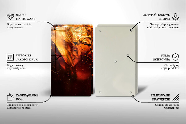 Sklo za varnú dosku Kolový nápoj s ľadom