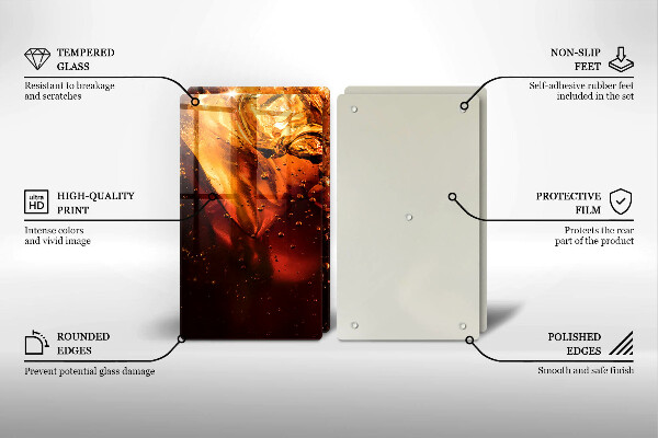 Sklo za varnú dosku Kolový nápoj s ľadom