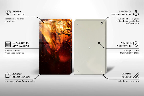 Sklo za varnú dosku Kolový nápoj s ľadom