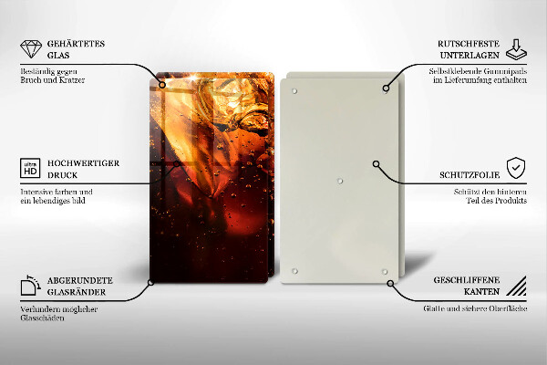 Sklo za varnú dosku Kolový nápoj s ľadom