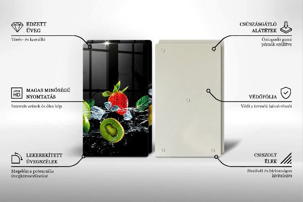 Sklo za varnú dosku Ovocie vo vode