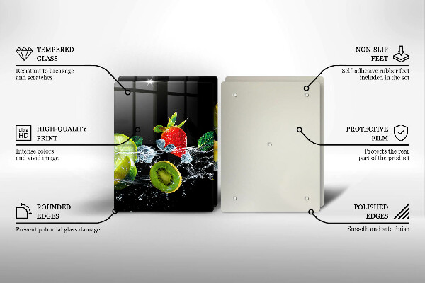 Sklo za varnú dosku Ovocie vo vode