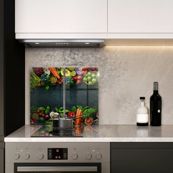 Sklo za varnú dosku Čerstvá zelenina