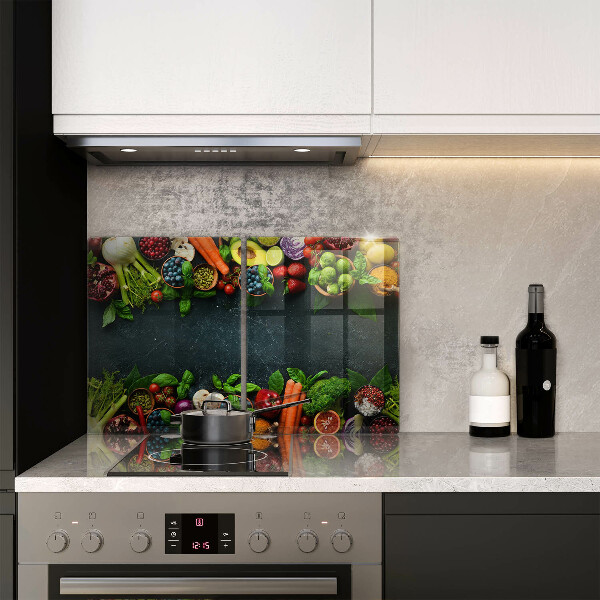 Sklo za varnú dosku Čerstvá zelenina