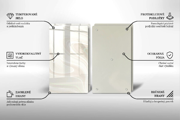 Sklo za varnú dosku Krémová textúra