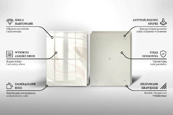 Sklo za varnú dosku Krémová textúra