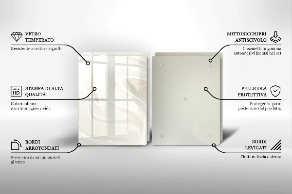 Sklo za varnú dosku Krémová textúra