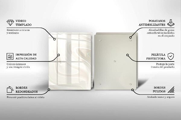 Sklo za varnú dosku Krémová textúra