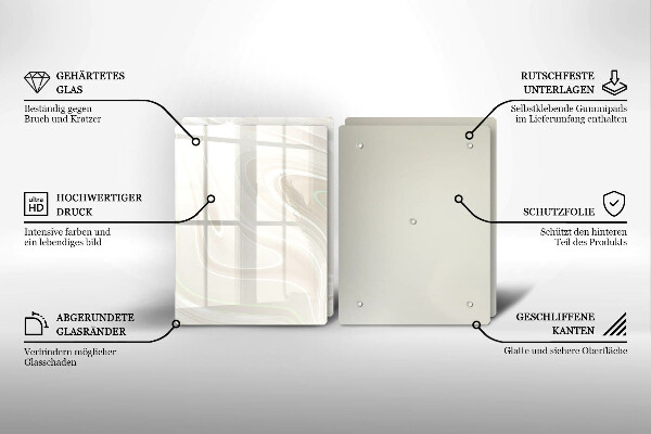 Sklo za varnú dosku Krémová textúra