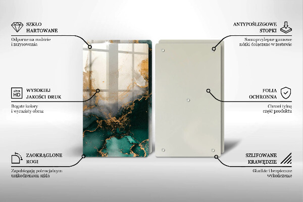 Sklo za varnú dosku Viacfarebný mramor