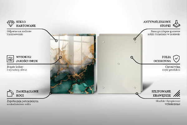 Sklo za varnú dosku Viacfarebný mramor