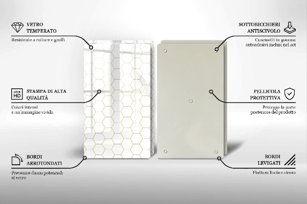 Sklo za varnú dosku Abstraktné vzory