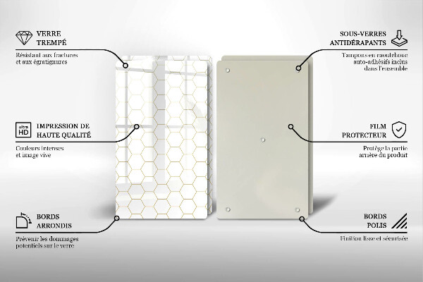 Sklo za varnú dosku Abstraktné vzory