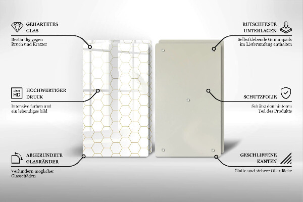 Sklo za varnú dosku Abstraktné vzory